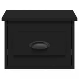 fekete falra szerelhető éjjeliszekrény 41,5x36x28 cm
