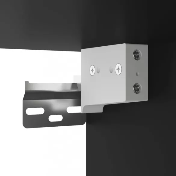 fekete falra szerelhető éjjeliszekrény 41,5x36x28 cm