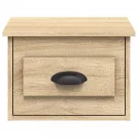 2 db sonoma tölgy falra szerelhető éjjeliszekrény 41,5x36x28 cm