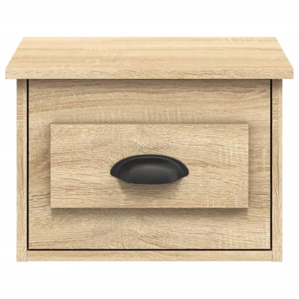 2 db sonoma tölgy falra szerelhető éjjeliszekrény 41,5x36x28 cm