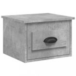 2 db betonszürke falra szerelhető éjjeliszekrény 41,5x36x28 cm