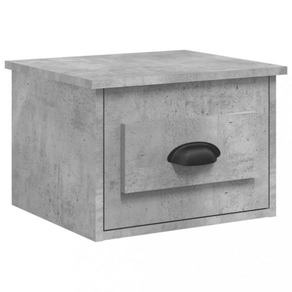 2 db betonszürke falra szerelhető éjjeliszekrény 41,5x36x28 cm