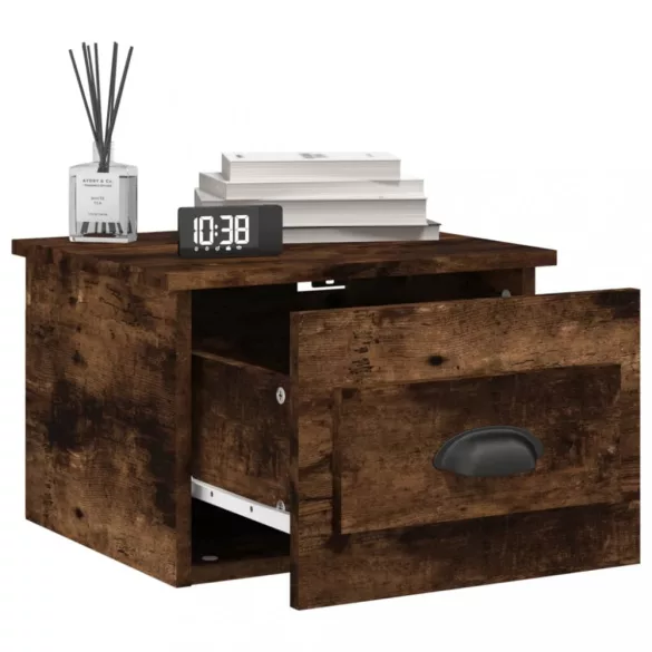 füstös tölgy színű fali éjjeliszekrény 41,5 x 36 x 28 cm