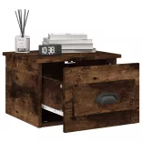 2db füstös tölgy színű fali éjjeliszekrény 41,5x36x28 cm