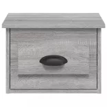 szürke sonoma színű falra szerelhető éjjeliszekrény 41,5x36x28