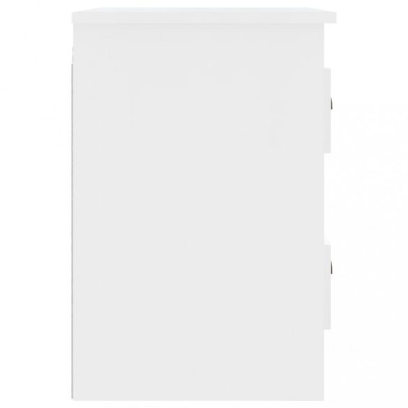 2 db fehér falra szerelhető éjjeliszekrény 41,5x36x53 cm