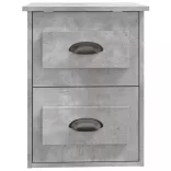 betonszürke falra szerelhető éjjeliszekrény 41,5x36x53 cm