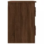 barna tölgyszínű falra szerelhető éjjeliszekrény 41,5x36x53 cm