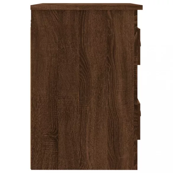 barna tölgyszínű falra szerelhető éjjeliszekrény 41,5x36x53 cm