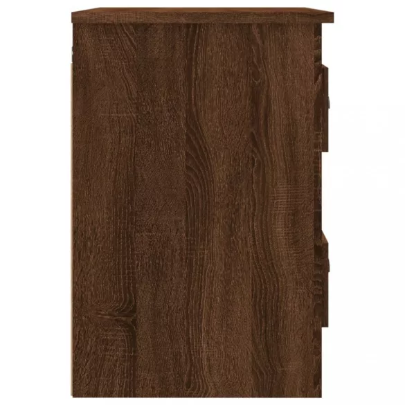 2db barna tölgyszínű falra szerelhető éjjeliszekrény 41,5x36x53