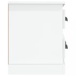 magasfényű fehér szerelt fa TV-szekrény 100 x 35,5 x 45 cm