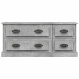 betonszürke szerelt fa TV-szekrény 100 x 35,5 x 45 cm