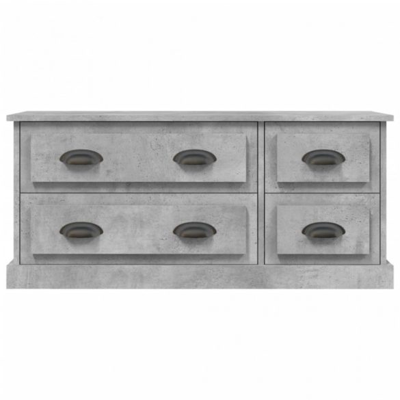 betonszürke szerelt fa TV-szekrény 100 x 35,5 x 45 cm