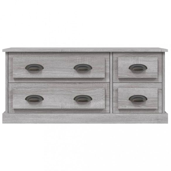 szürke sonoma színű szerelt fa TV-szekrény 100x35,5x45 cm