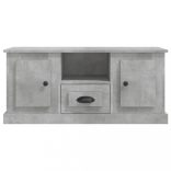 betonszürke szerelt fa TV-szekrény 100 x 35,5 x 45 cm