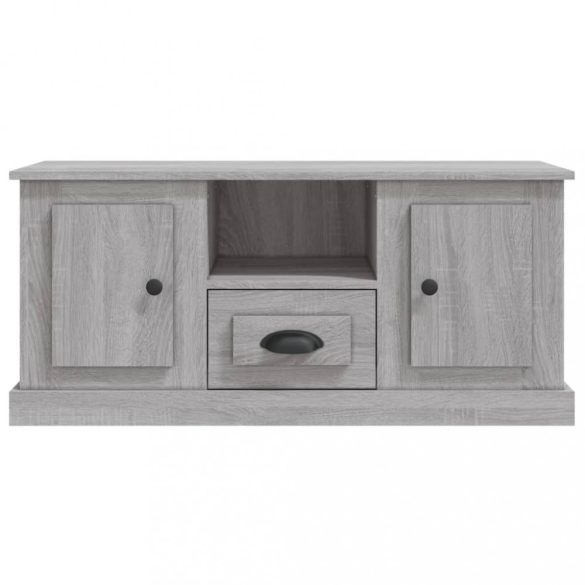 szürke sonoma színű szerelt fa TV-szekrény 100x35,5x45 cm