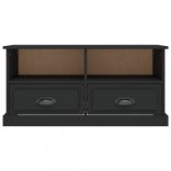 fekete szerelt fa TV-szekrény 93x35,5x45 cm