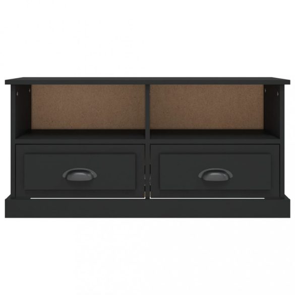 fekete szerelt fa TV-szekrény 93x35,5x45 cm