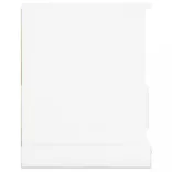 fehér magasfényű szerelt fa TV-szekrény 93x35,5x45 cm