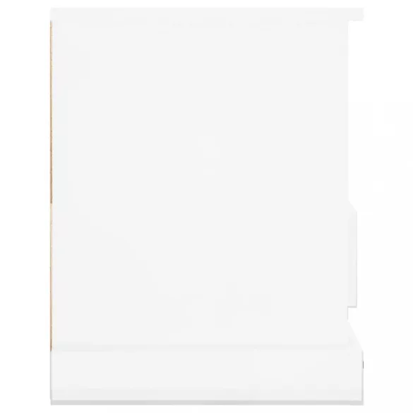 fehér magasfényű szerelt fa TV-szekrény 93x35,5x45 cm