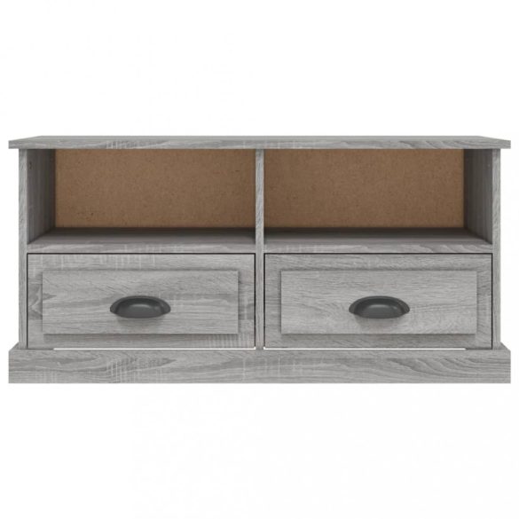 szürke sonoma színű szerelt fa TV-szekrény 93x35,5x45 cm
