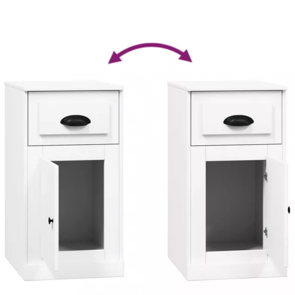 fehér szerelt fa kisszekrény fiókkal 40 x 50 x 75 cm