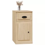 sonoma tölgy színű szerelt fa kisszekrény fiókkal 40x50x75 cm