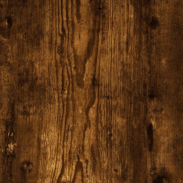 füstös tölgy színű szerelt fa kisszekrény fiókkal 40x50x75 cm