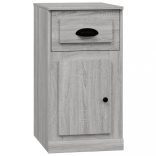 szürke sonoma színű szerelt fa kisszekrény fiókkal 40x50x75 cm