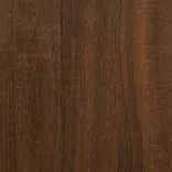 3 db barna tölgyszínű szerelt fa dohányzóasztal