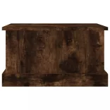 füstös tölgy színű szerelt fa tárolóláda 50x30x28 cm