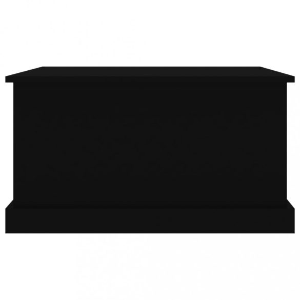 fekete szerelt fa tárolóláda 70x40x38 cm
