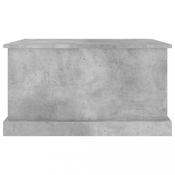 betonszürke szerelt fa tárolóláda 70x40x38 cm