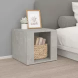 betonszürke szerelt fa éjjeliszekrény 41 x 40 x 36 cm