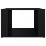 fekete szerelt fa éjjeliszekrény 57 x 55 x 36 cm