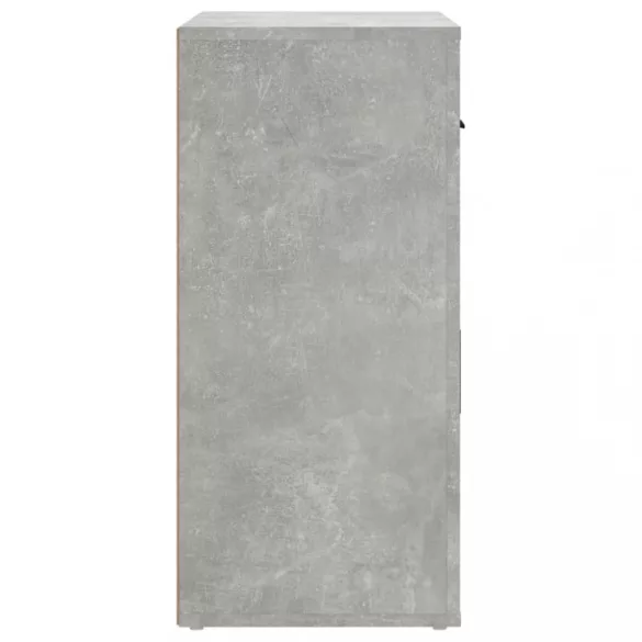 betonszürke szerelt fa tálalószekrény 80x33x70 cm