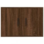 barna tölgy színű fali TV-szekrény 57 x 34,5 x 40 cm