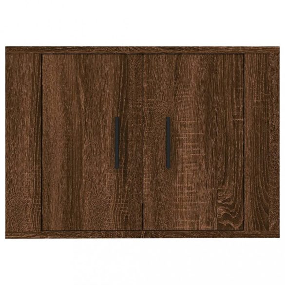 barna tölgy színű fali TV-szekrény 57 x 34,5 x 40 cm