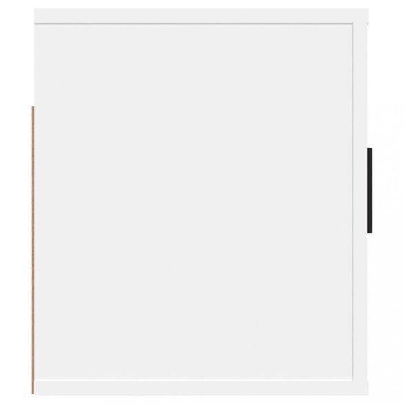 magasfényű fehér fali TV-szekrény 80x34,5x40 cm