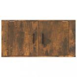 füstös tölgy színű fali TV-szekrény 80 x 34,5 x 40 cm