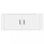 magasfényű fehér fali TV-szekrény 100x34,5x40 cm