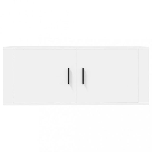 magasfényű fehér fali TV-szekrény 100x34,5x40 cm