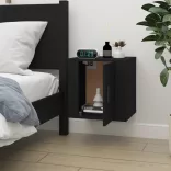 fekete fali TV-szekrény 40x34,5x40 cm