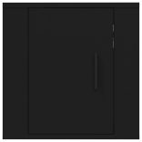 2 db fekete falra szerelhető TV-szekrény 40 x 34,5 x 40 cm