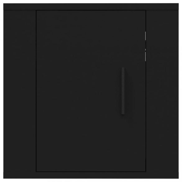 2 db fekete falra szerelhető TV-szekrény 40 x 34,5 x 40 cm