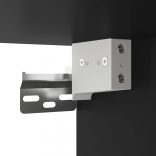 2 db fekete falra szerelhető TV-szekrény 40 x 34,5 x 40 cm