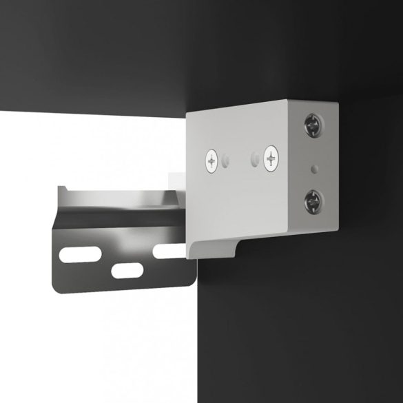 2 db fekete falra szerelhető TV-szekrény 40 x 34,5 x 40 cm