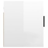 magasfényű fehér fali TV-szekrény 40 x 34,5 x 40 cm