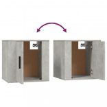 betonszürke fali TV-szekrény 40x34,5x40 cm