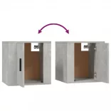 2 db betonszürke fali TV-szekrény 40x34,5x40 cm